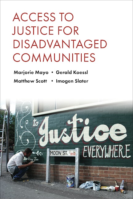 Book cover image for Access to Justice for Disadvantaged Communities ISBN: 9781447311027