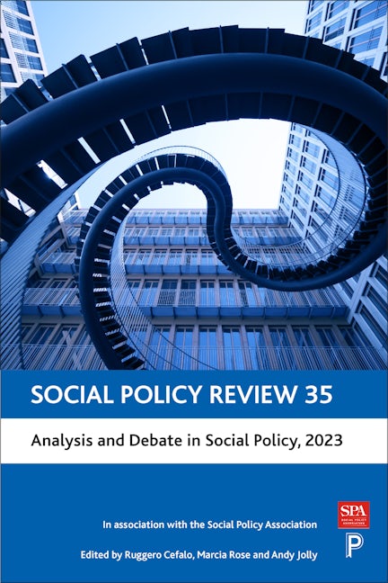 Book cover image for Social Policy Review 35 ISBN: 9781447369189