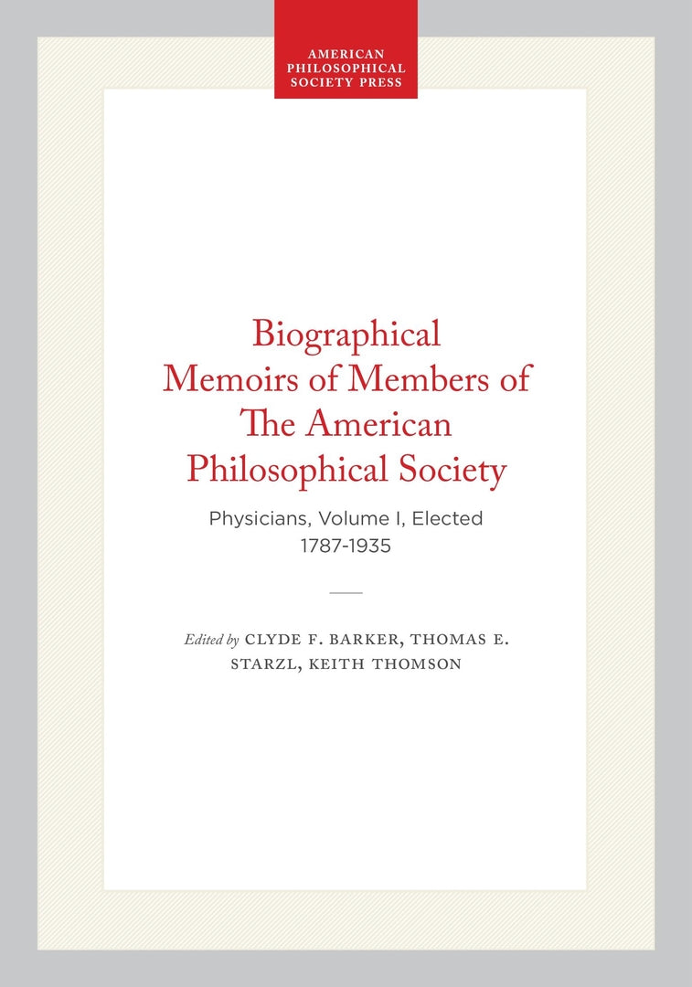 Cover image for Biographical Memoirs of Members of The American Philosophical Society ISBN 9781457849992