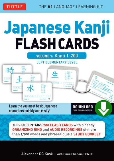 Cover image for Japanese Kanji Flash Cards Volume 1, isbn: 9781462915446