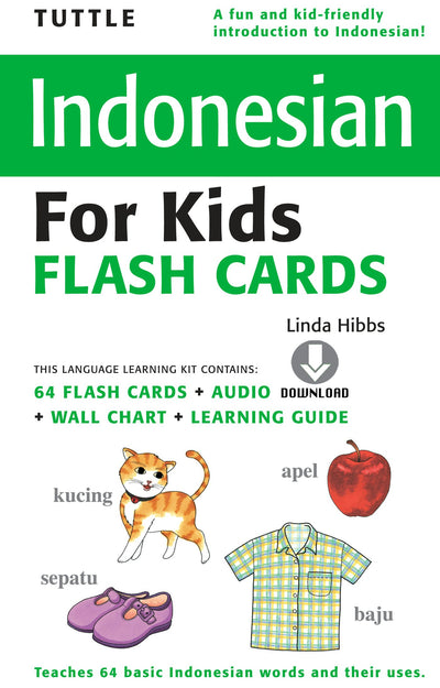 Cover image for Tuttle Indonesian for Kids Flash Cards, isbn: 9781462915460