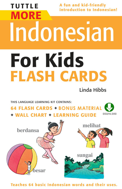 Cover image for Tuttle More Indonesian for Kids Flash Cards, isbn: 9781462915477