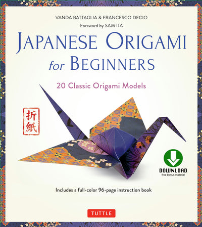 Cover image for Japanese Origami for Beginners Kit Ebook, isbn: 9781462917709