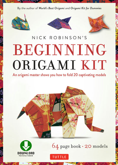 Cover image for Nick Robinson's Beginning Origami Kit Ebook, isbn: 9781462918904