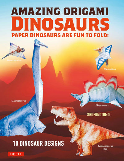 Cover image for Amazing Origami Dinosaurs, isbn: 9781462922697