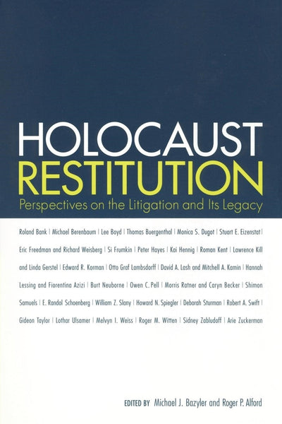 Cover image for Holocaust Restitution, isbn: 9781479845620