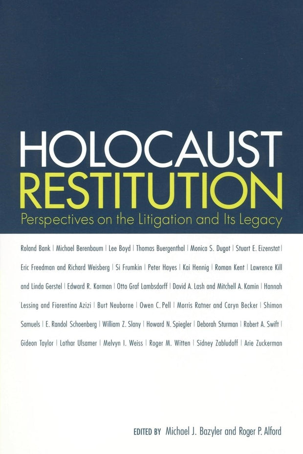 Cover image for Holocaust Restitution, isbn: 9781479845620