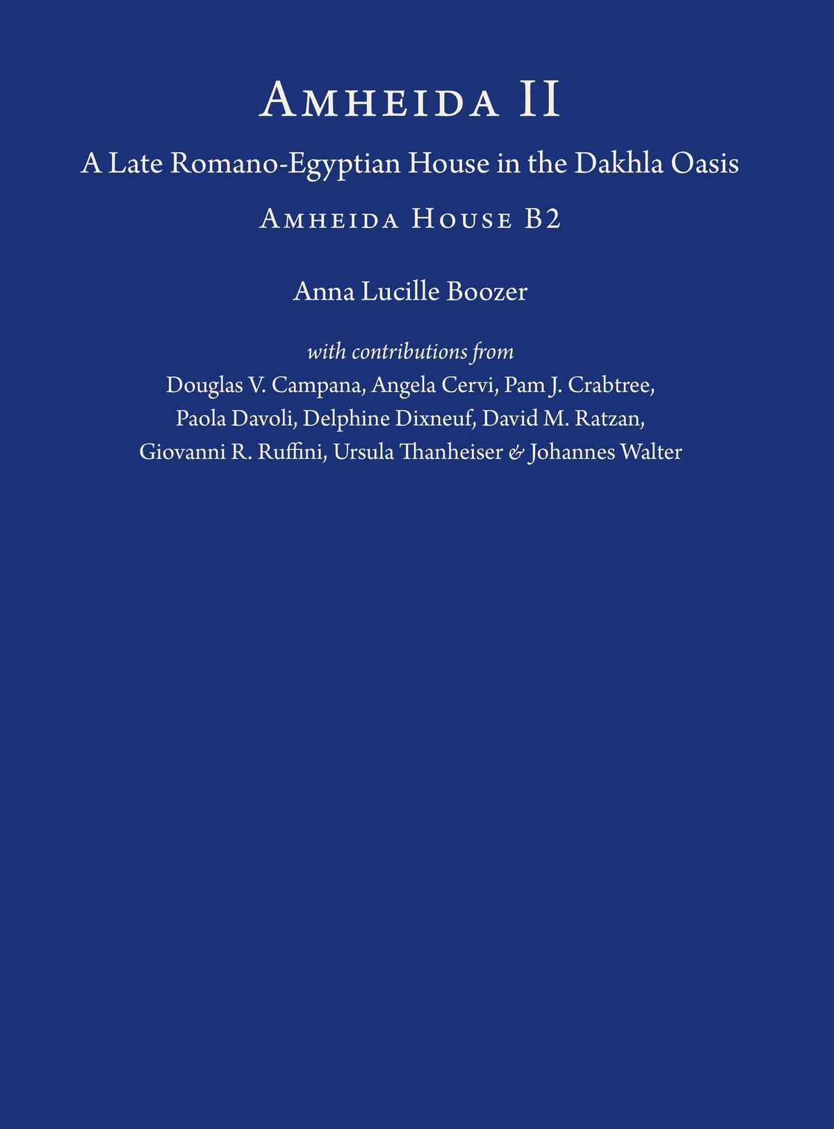 Cover image for Amheida II ISBN 9781479880348