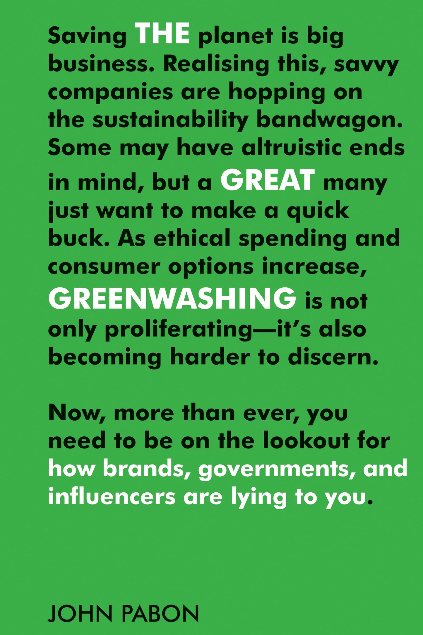 Book cover image for The Great Greenwashing ISBN: 9781487012861