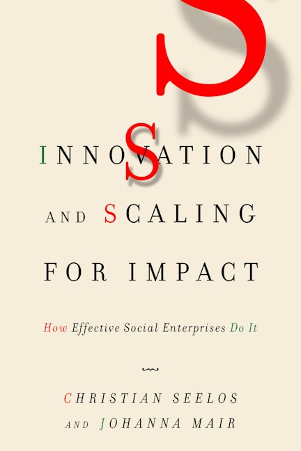 Book cover image for Innovation and Scaling for Impact ISBN: 9781503611610