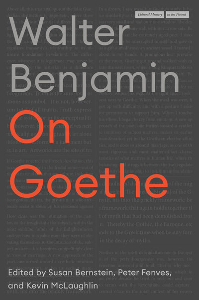 Cover image for On Goethe, isbn: 9781503630963