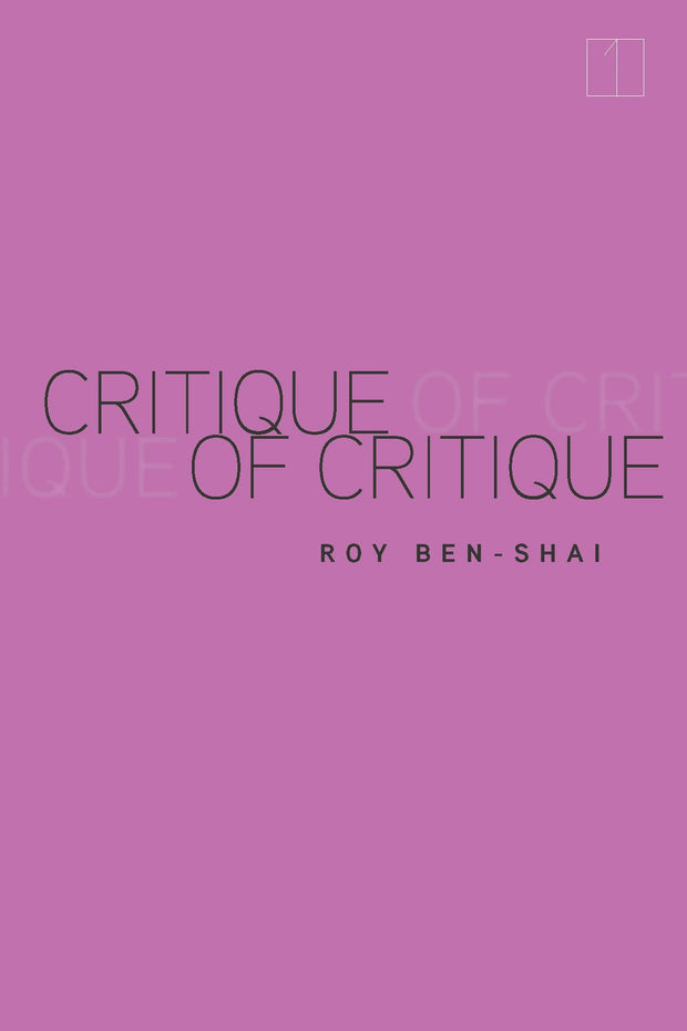 Cover image for Critique of Critique, isbn: 9781503632684