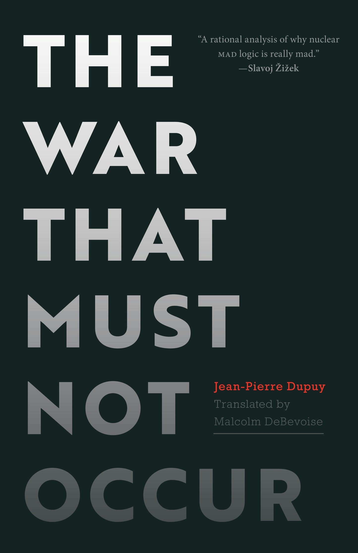 Book cover image for The War That Must Not Occur ISBN: 9781503635159