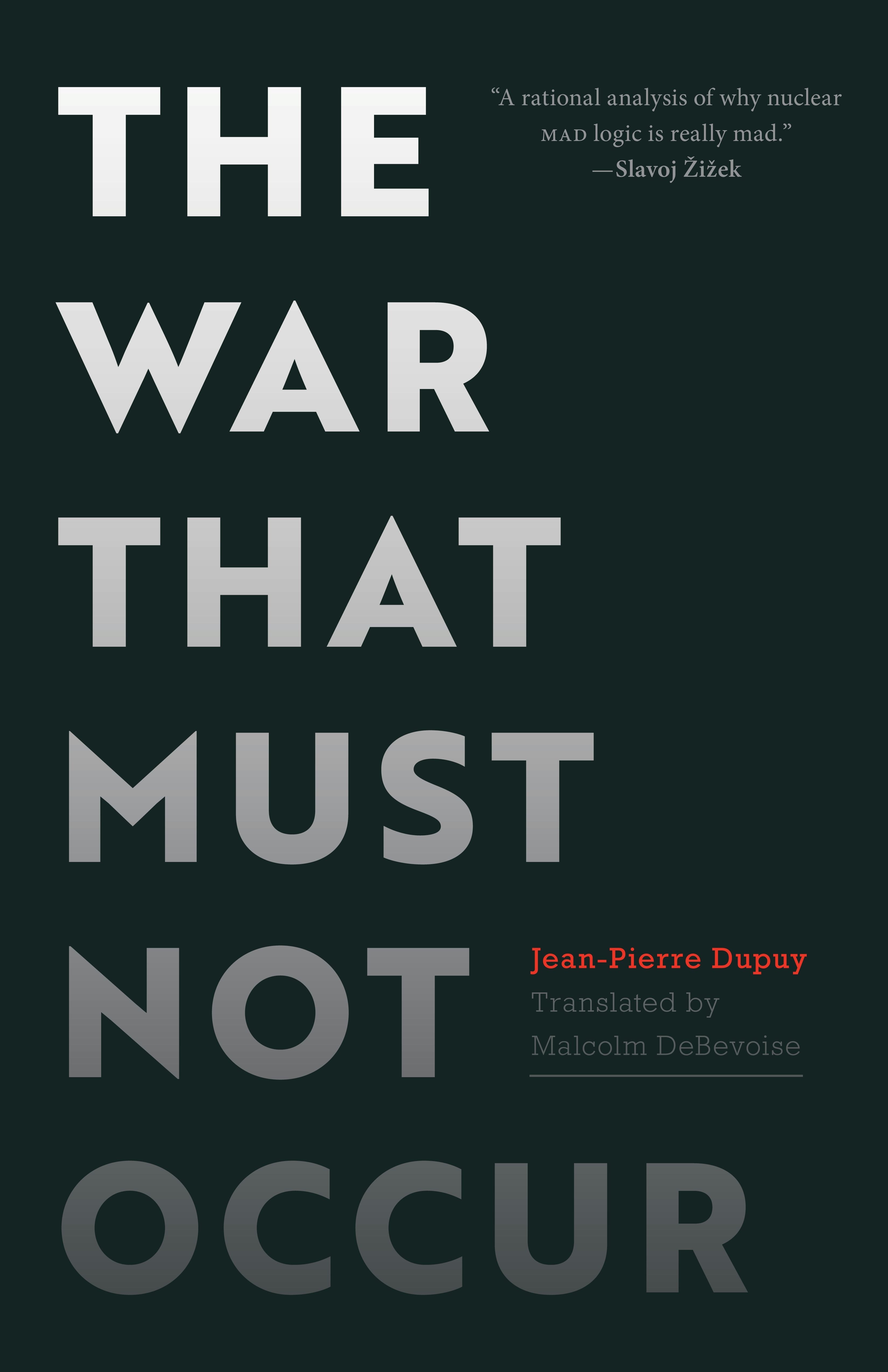 Book cover image for The War That Must Not Occur ISBN: 9781503635159