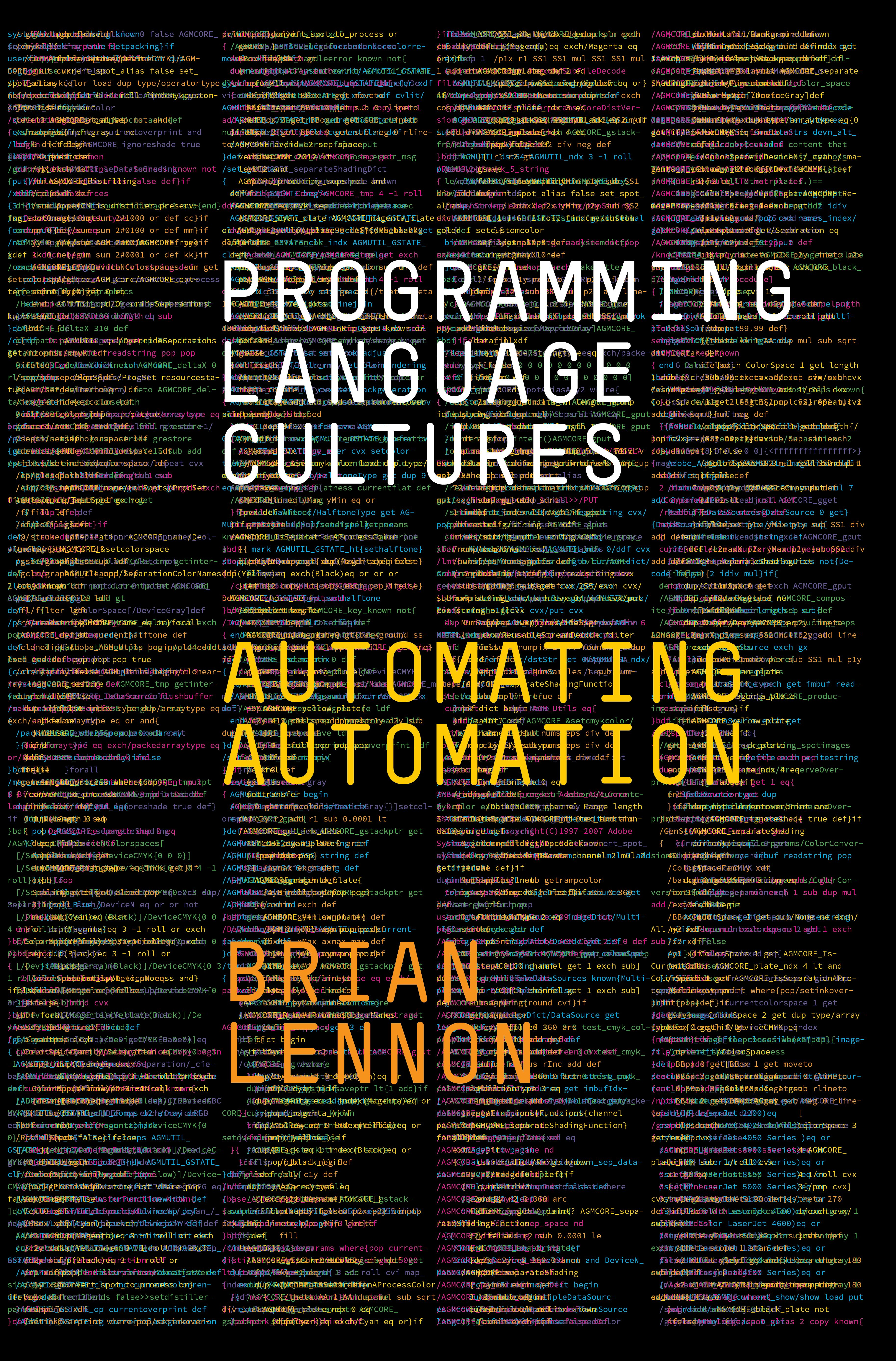 Book cover image for Programming Language Cultures ISBN: 9781503639874