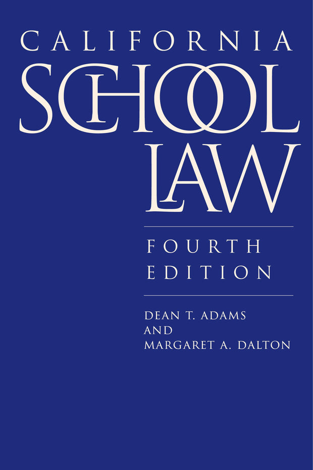 Cover image for California School Law, isbn: 9781503644366
