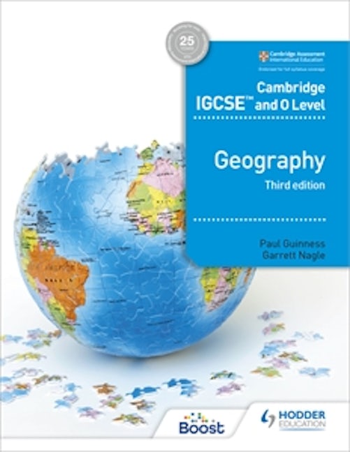 Book cover image for Cambridge IGCSE and O Level Geography 3rd edition ISBN: 9781510421363