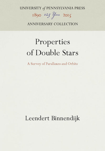 Cover image for Properties of Double Stars, isbn: 9781512800357