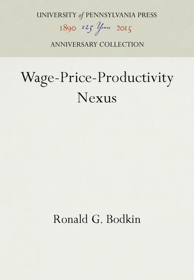 Cover image for Wage-Price-Productivity Nexus, isbn: 9781512800401