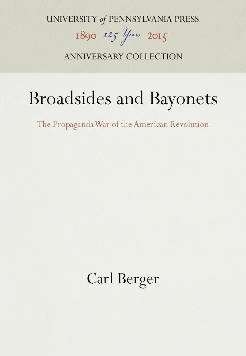 Book cover image for Broadsides and Bayonets ISBN: 9781512800623