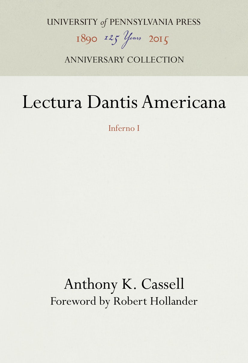 Book cover image for Lectura Dantis Americana ISBN: 9781512801156