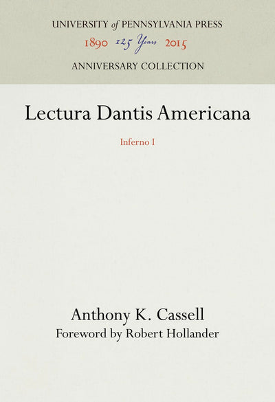 Cover image for Lectura Dantis Americana, isbn: 9781512801156
