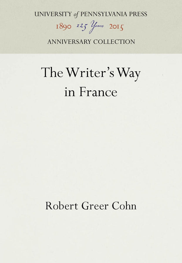 Cover image for The Writer's Way in France, isbn: 9781512801323