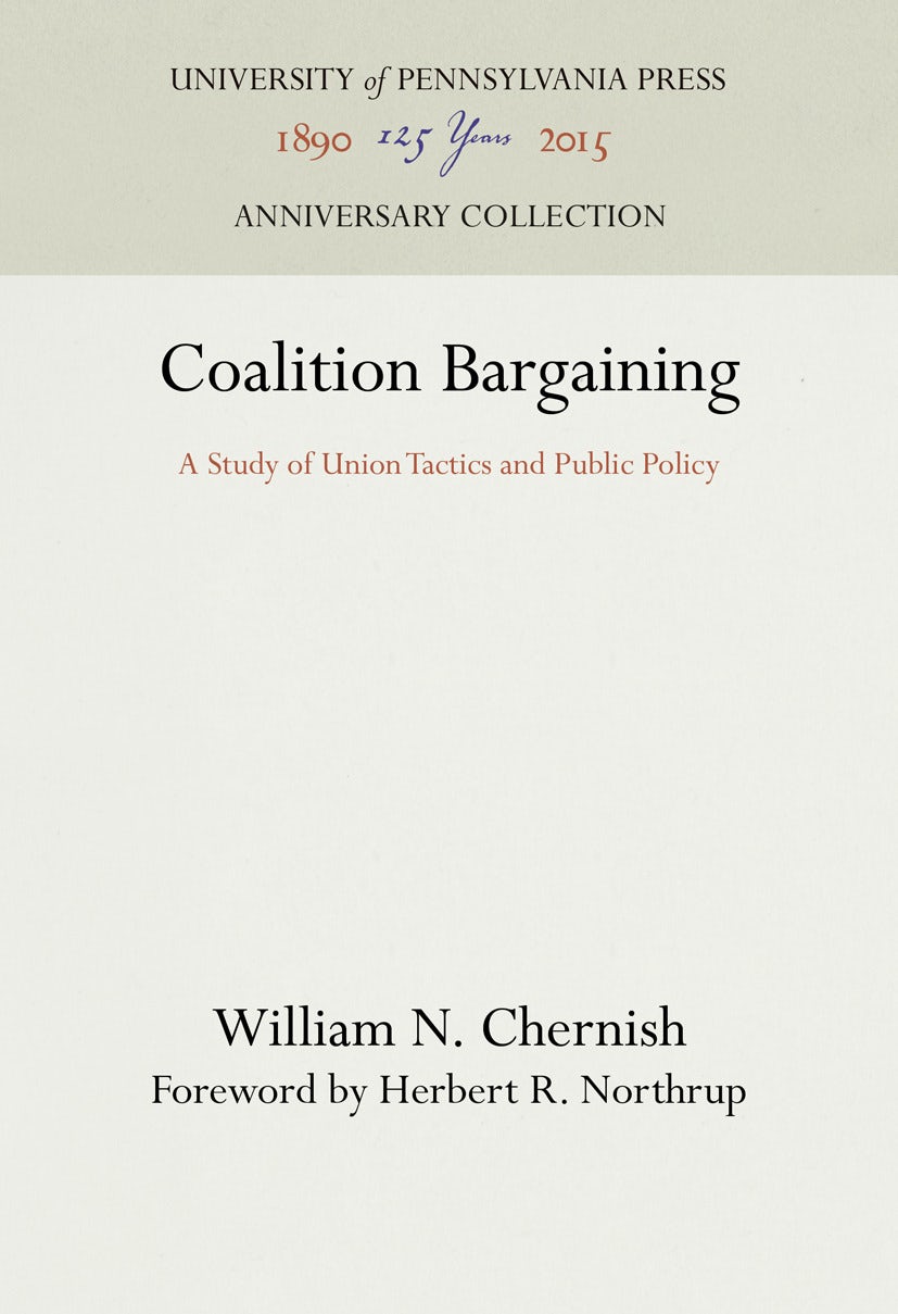 Book cover image for Coalition Bargaining ISBN: 9781512801378