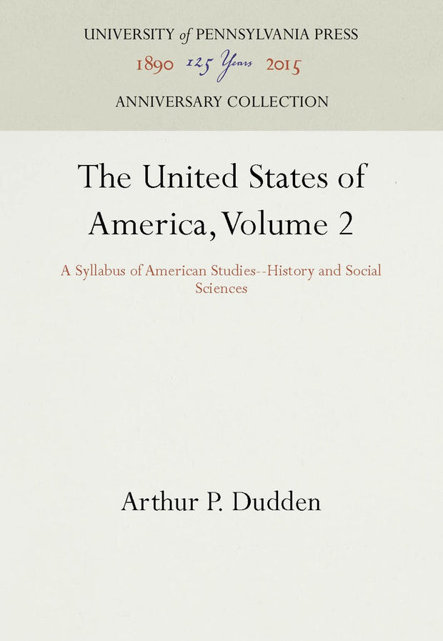 Cover image for The United States of America, Volume 2, isbn: 9781512801422