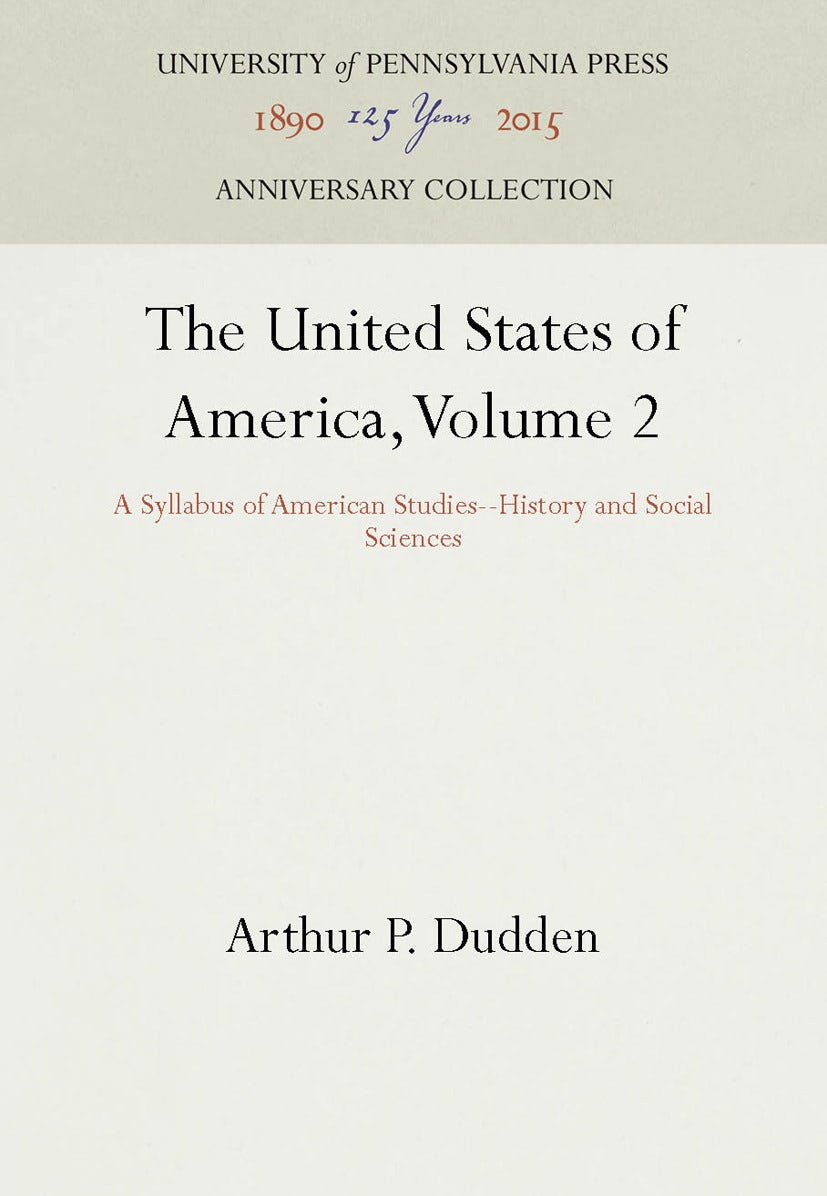 Book cover image for The United States of America, Volume 2 ISBN: 9781512801439