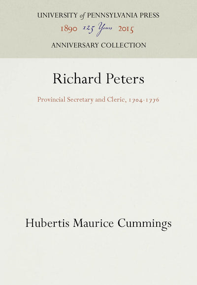 Cover image for Richard Peters, isbn: 9781512801620