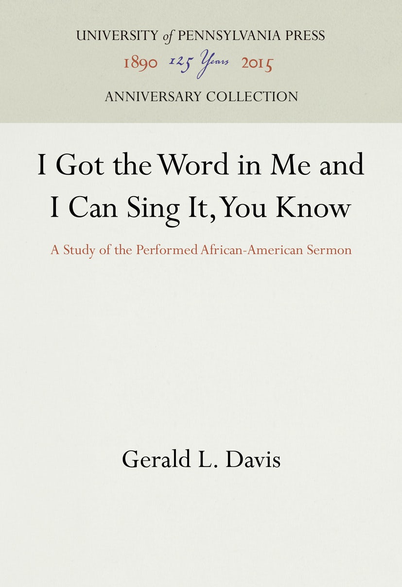 I Got the Word in Me and I Can Sing It, You Know