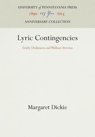 Cover image for Lyric Contingencies, isbn: 9781512801651