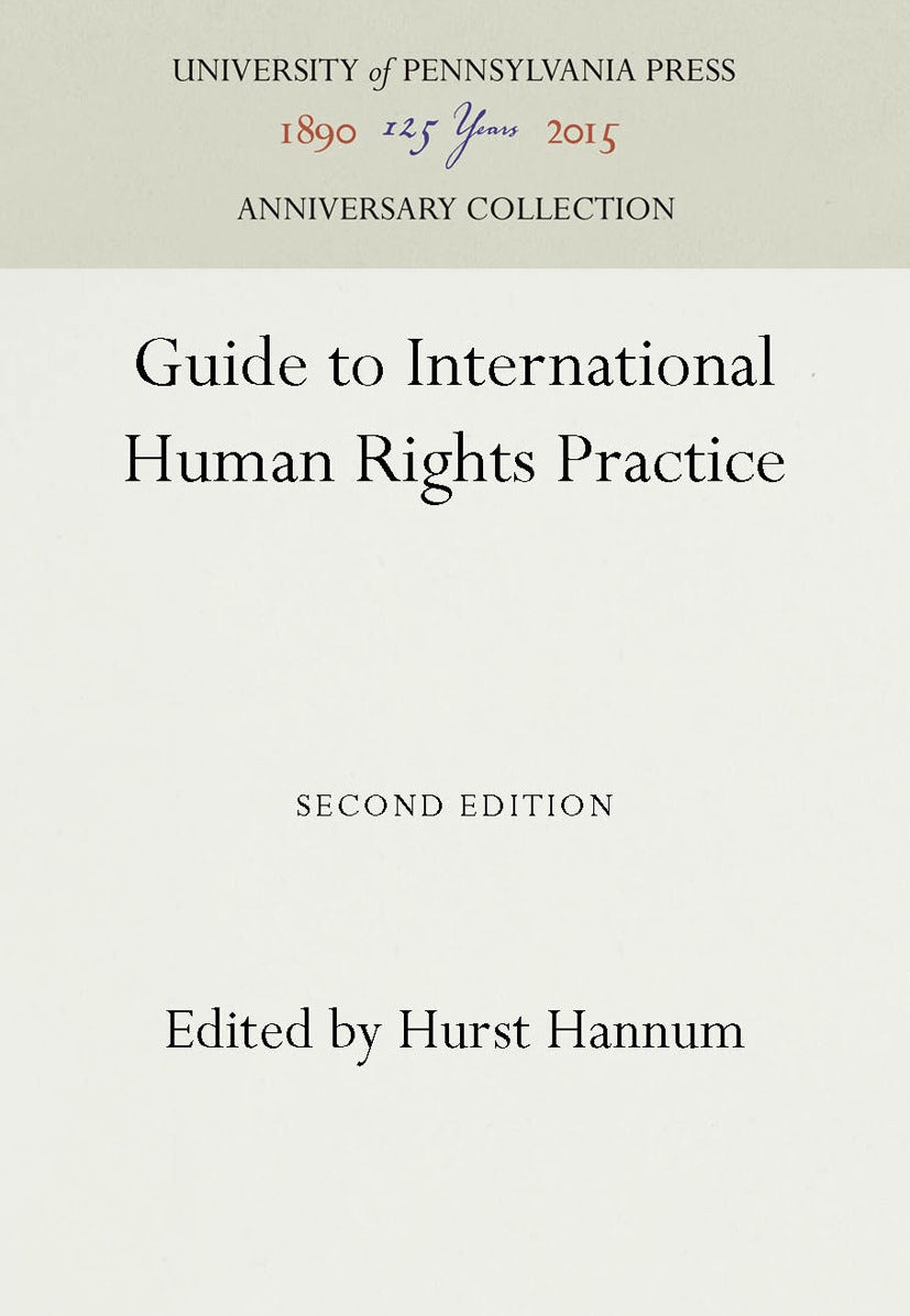Book cover image for Guide to International Human Rights Practice ISBN: 9781512802047