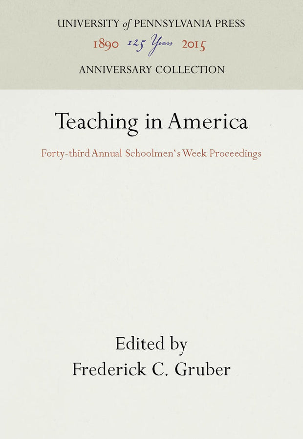Cover image for Teaching in America, isbn: 9781512802108