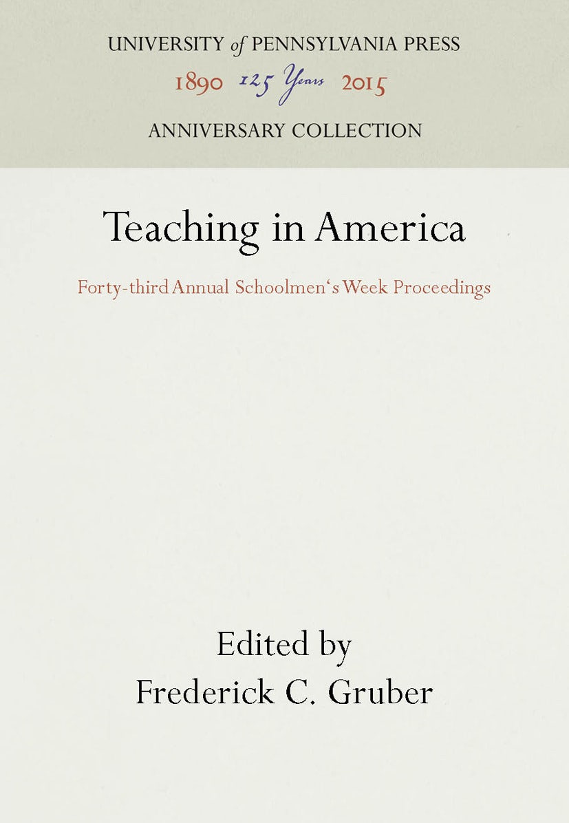 Book cover image for Teaching in America ISBN: 9781512802115