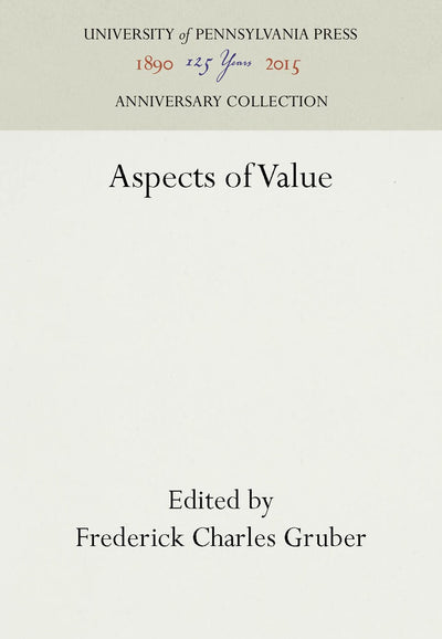 Cover image for Aspects of Value, isbn: 9781512802207