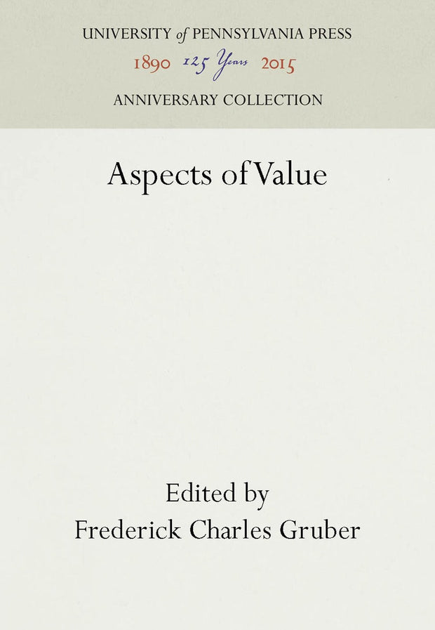 Cover image for Aspects of Value, isbn: 9781512802207