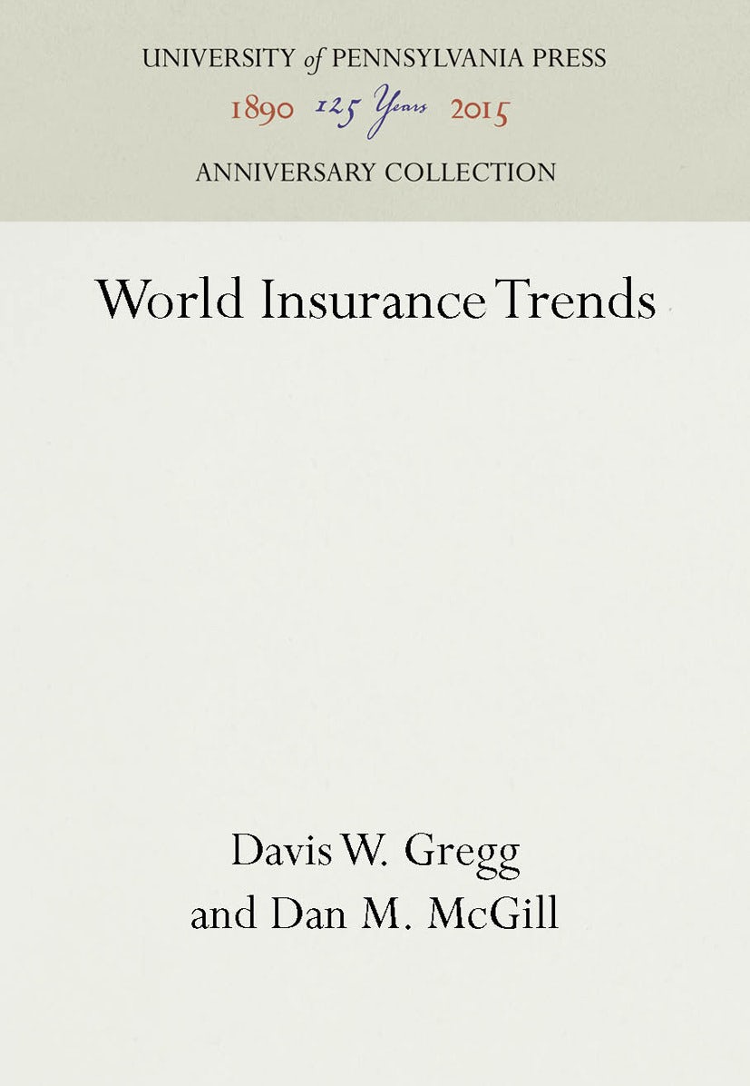 Book cover image for World Insurance Trends ISBN: 9781512802337