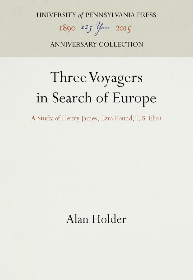 Cover image for Three Voyagers in Search of Europe, isbn: 9781512802382