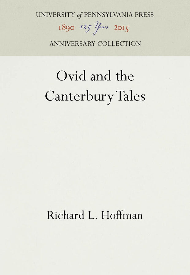 Cover image for Ovid and the Canterbury Tales, isbn: 9781512802405