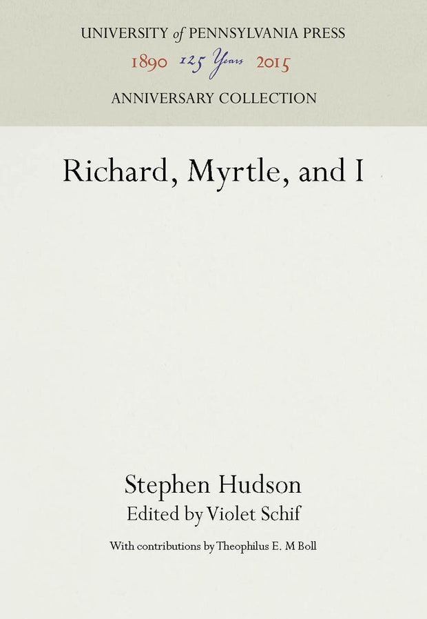 Cover image for Richard, Myrtle, and I, isbn: 9781512802627