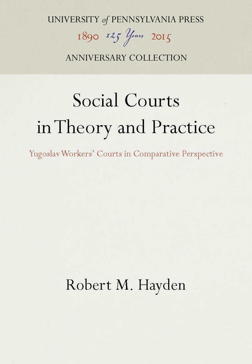 Book cover image for Social Courts in Theory and Practice ISBN: 9781512802658