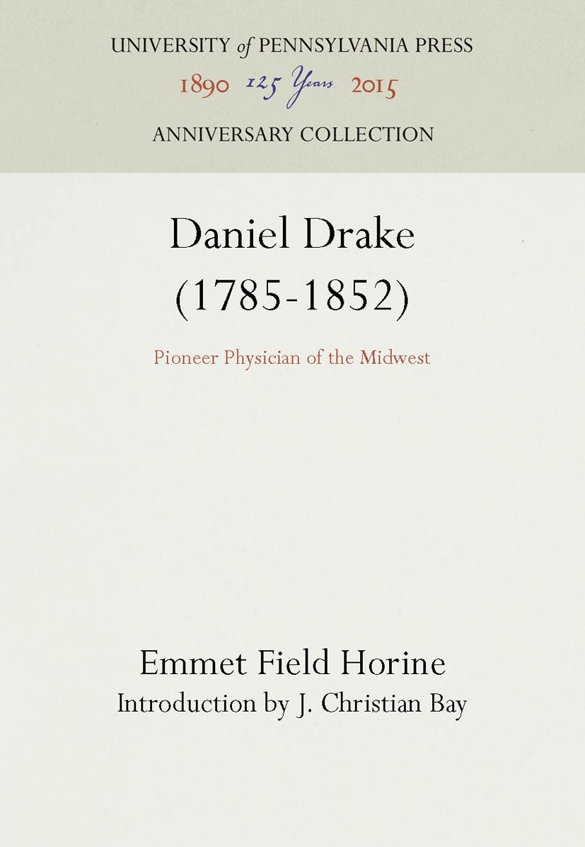 Book cover image for Daniel Drake (1785-1852) ISBN: 9781512802702