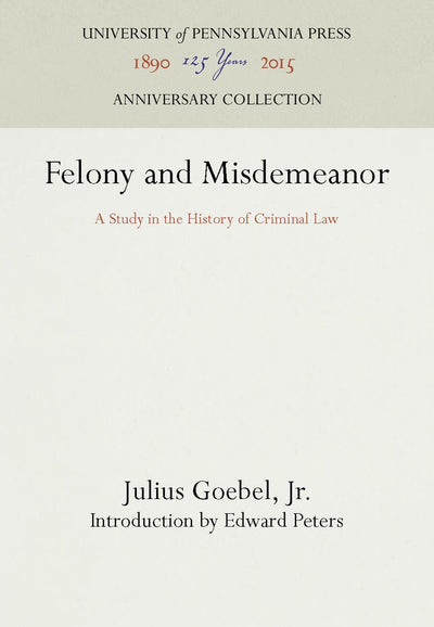 Cover image for Felony and Misdemeanor, isbn: 9781512802733
