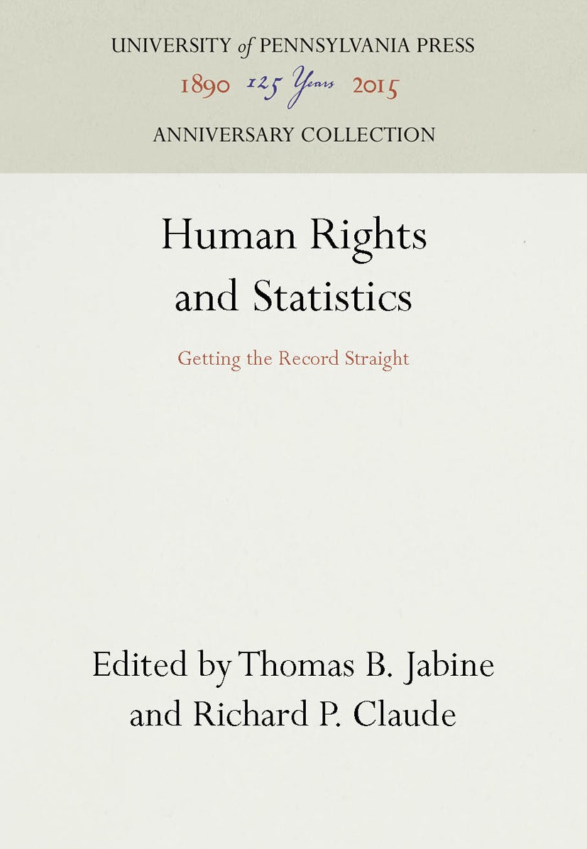 Book cover image for Human Rights and Statistics ISBN: 9781512802863