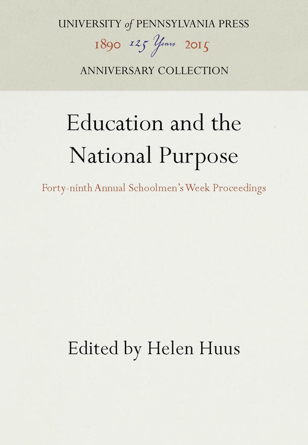 Cover image for Education and the National Purpose, isbn: 9781512802955