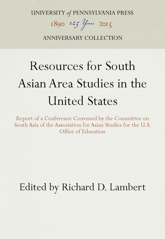 Resources for South Asian Area Studies in the United States