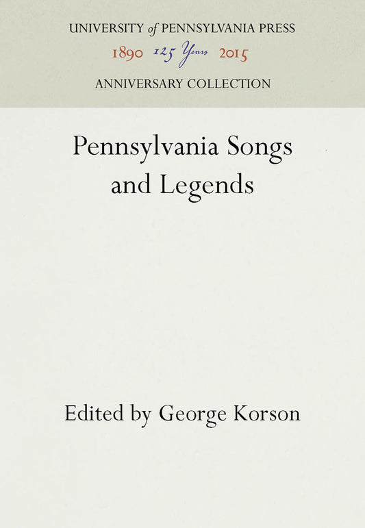 Pennsylvainia Songs and Legends