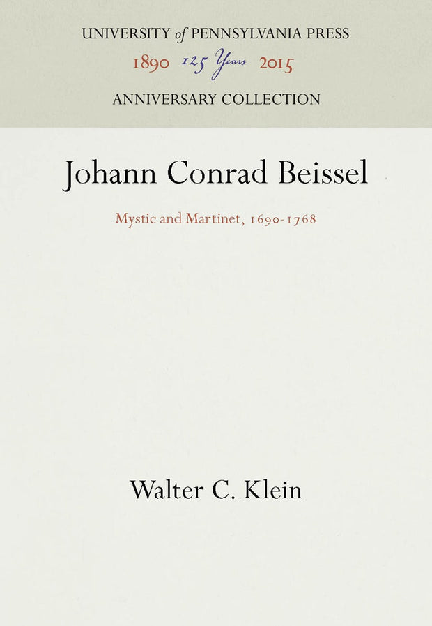 Cover image for Johann Conrad Beissel, isbn: 9781512803532